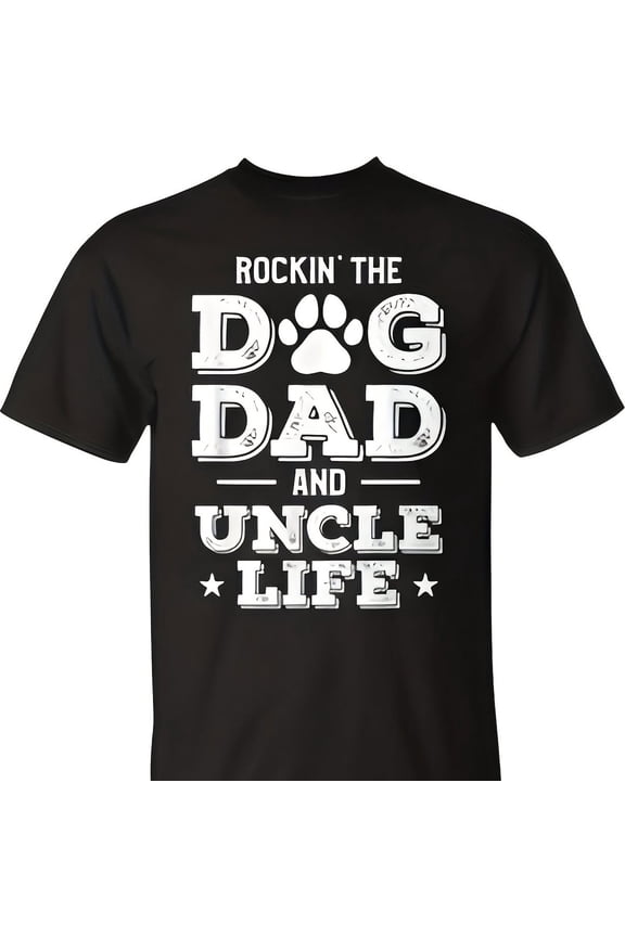 king The Dog Dad And Uncle Pet Animal Lover T-Shirt Aesthetic Y2K Style Summer Top, Loose Fittin9