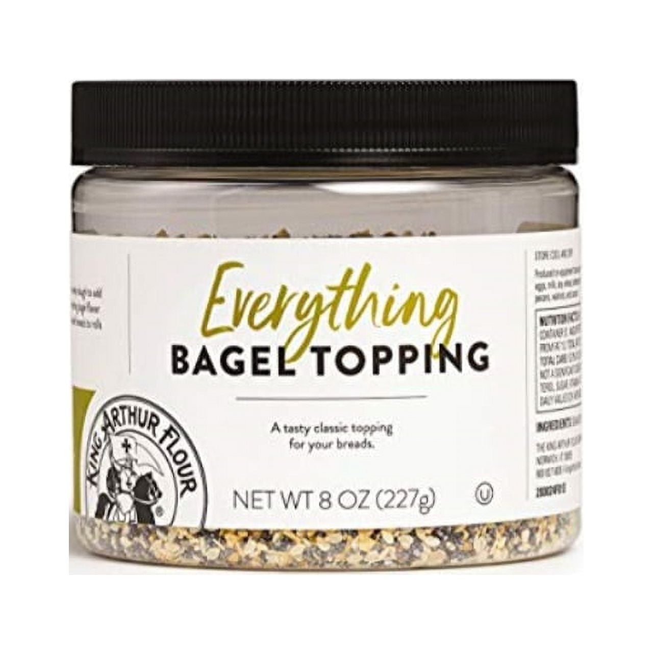 king arthur flour everything bagel topping, 8 oz