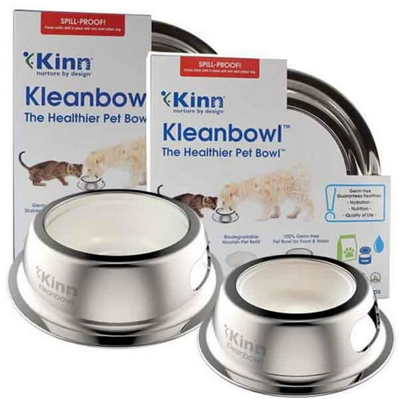 kinn ki2277 50 24 24 oz kleanbowl nourish pet refill food & water bowls - pack of 50