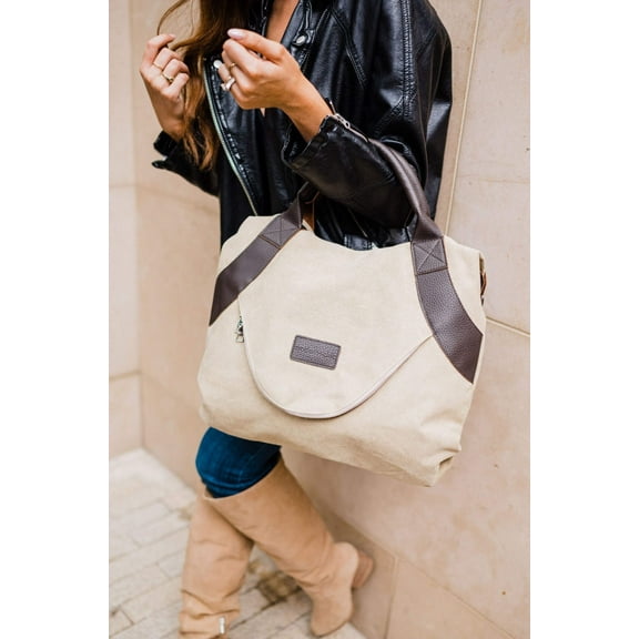 kinsley canvas bag - final sale