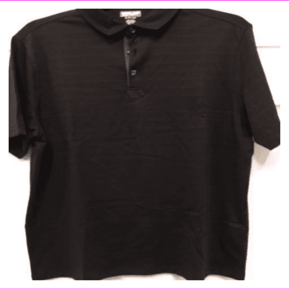 kirkland signature Men's comfortable short sleeve performance Polo shirt S/Black