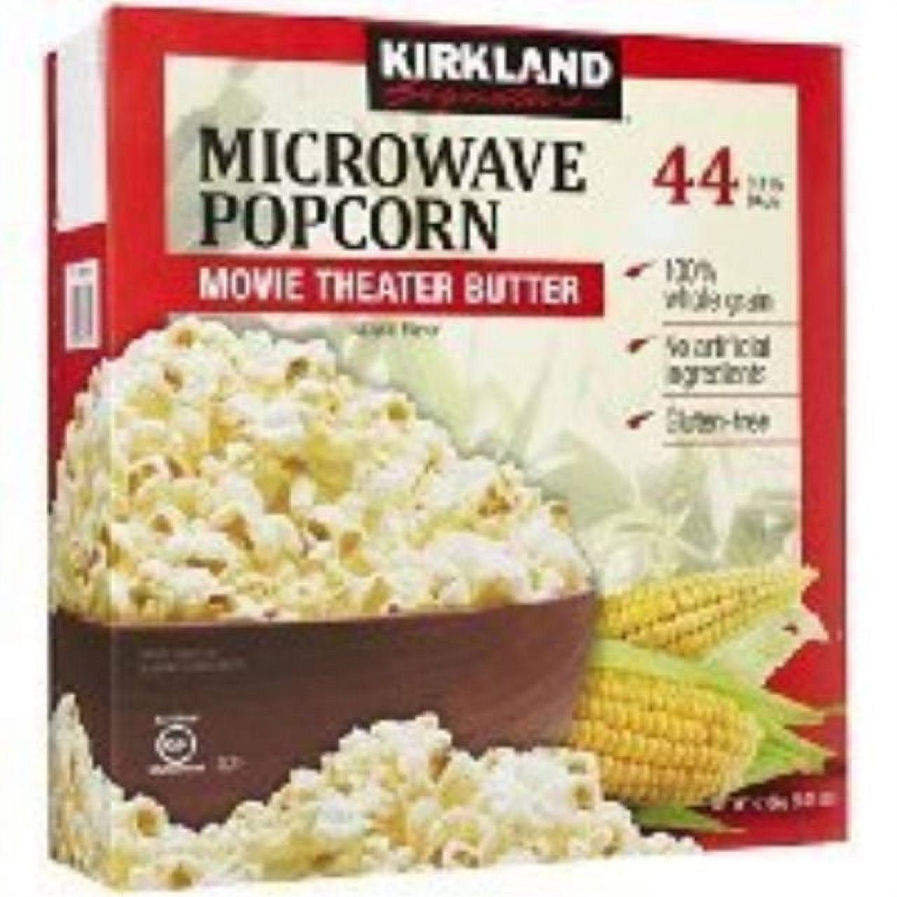 kirkland signature microwave popcorn, 3.3 oz, 44 count thank you for