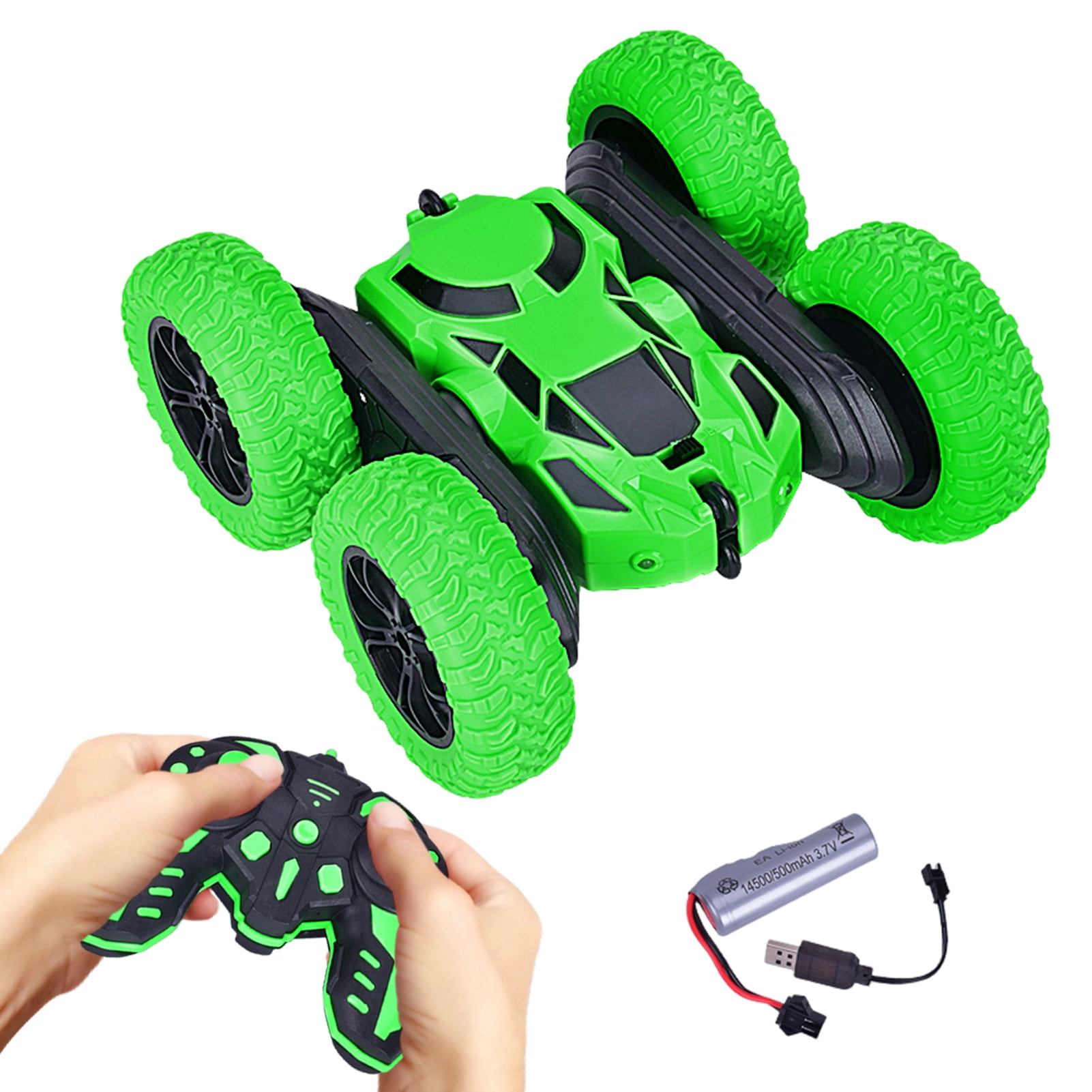 kiskick 2.4Ghz RC Cars Stunt Car Toy, Double Sided 360 Degree Rotating