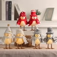 thumbnail image 1 of kiskick Christmas Glowing Bird with Knitted Plush Scarf and Hat – Reusable Holiday Desktop Decoration, Light Up LED Bird Ornament for Party Supplies and Gifts, 1 of 7
