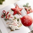 thumbnail image 1 of kiskick Christmas Pendant with Lanyard: Alphabet/Bell Anti-Deformation Iron Art Merry Christmas Christmas Tree Pendant for Party Ambiance, 1 of 8
