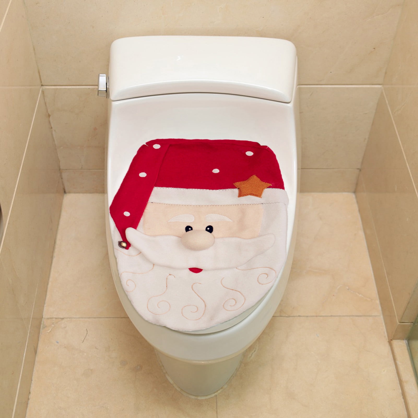 Santa claus toilet seat cover clearance