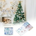 thumbnail image 1 of kiskick Gift Wrapping Ribbon Super Soft Snowflake Pattern: Tear-Resistant Cut Freely Wide Application Decorative Polyester Gift Box Wrapping Ribbon Photography Prop for Holiday Festivities, 1 of 8