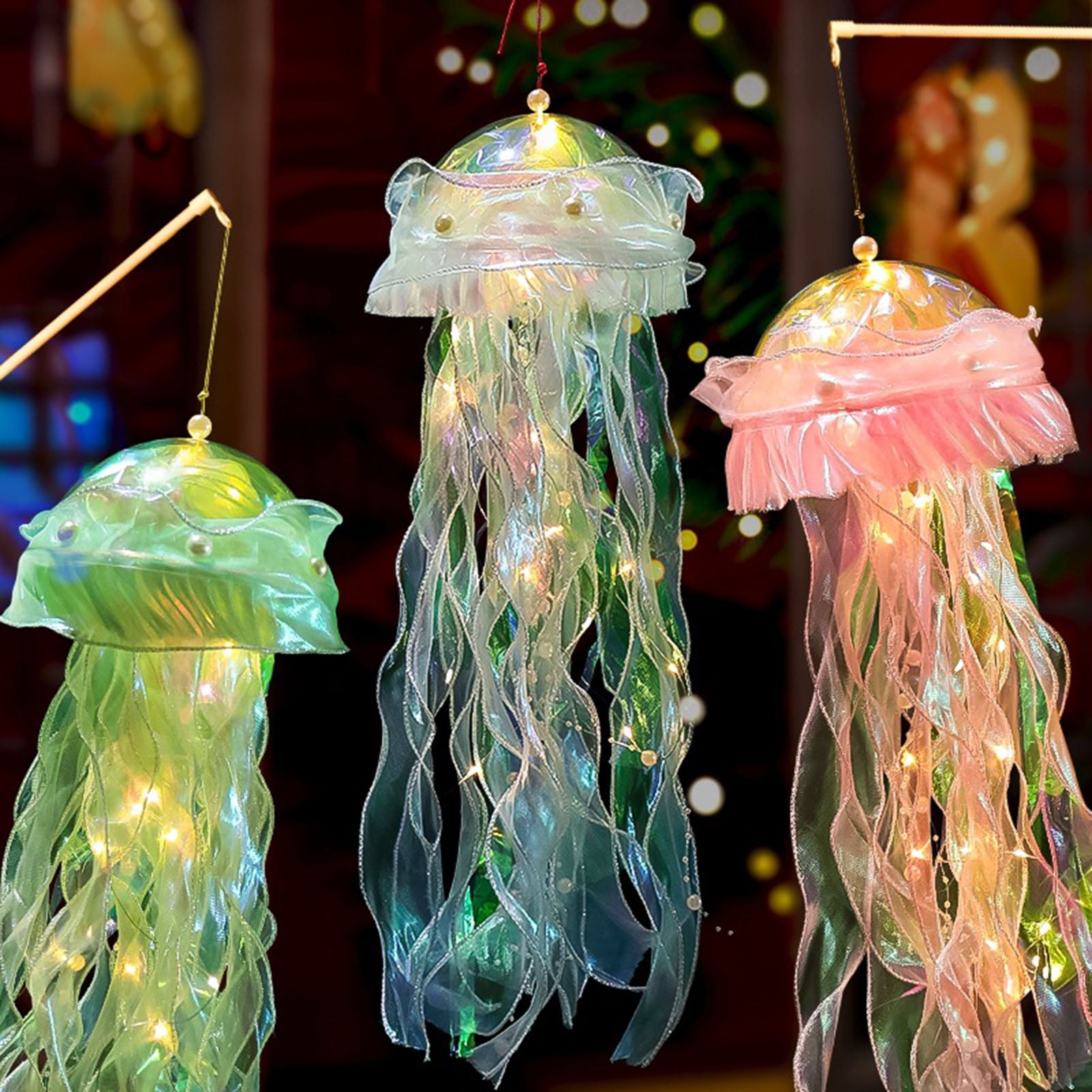 kiskick Jellyfish Hanging Lamp Create Romantic Ocean Atmosphere ...