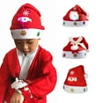 thumbnail image 1 of kiskick Red Christmas Hat Glowing: Create Atmosphere 3D Snowflake Festival Dress Up Light-Up Doll Christmas Hat for Party Radiant Elegance, 1 of 8