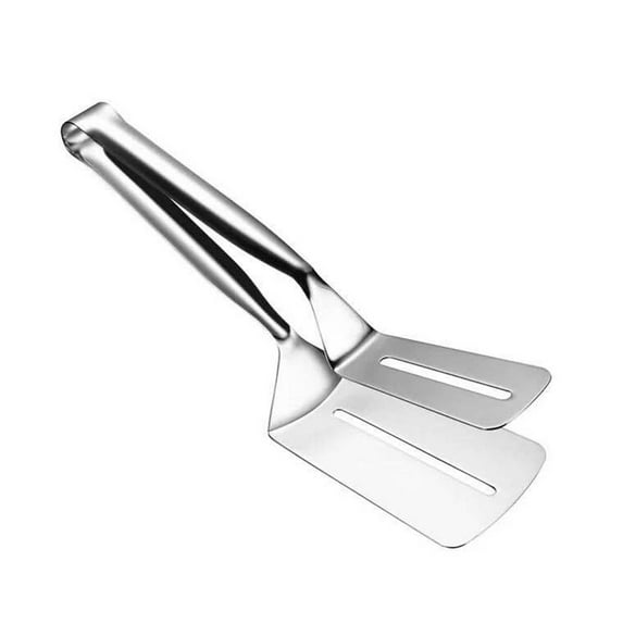 kiskick Stainless Steel Fried Fish Steak Clip Food Tong - Handy Kitchen BBQ Picnic Gadget for Grilling