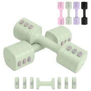 kisnbld Adjustable Dumbbell Set of 2, 4 in 1 Free Weights Dumbbells Set for Women with Fast Adjustment, Each 2lb 3lb 4lb 5lb Hand Weights Set for Home Gym & Outdoor Exercise Training