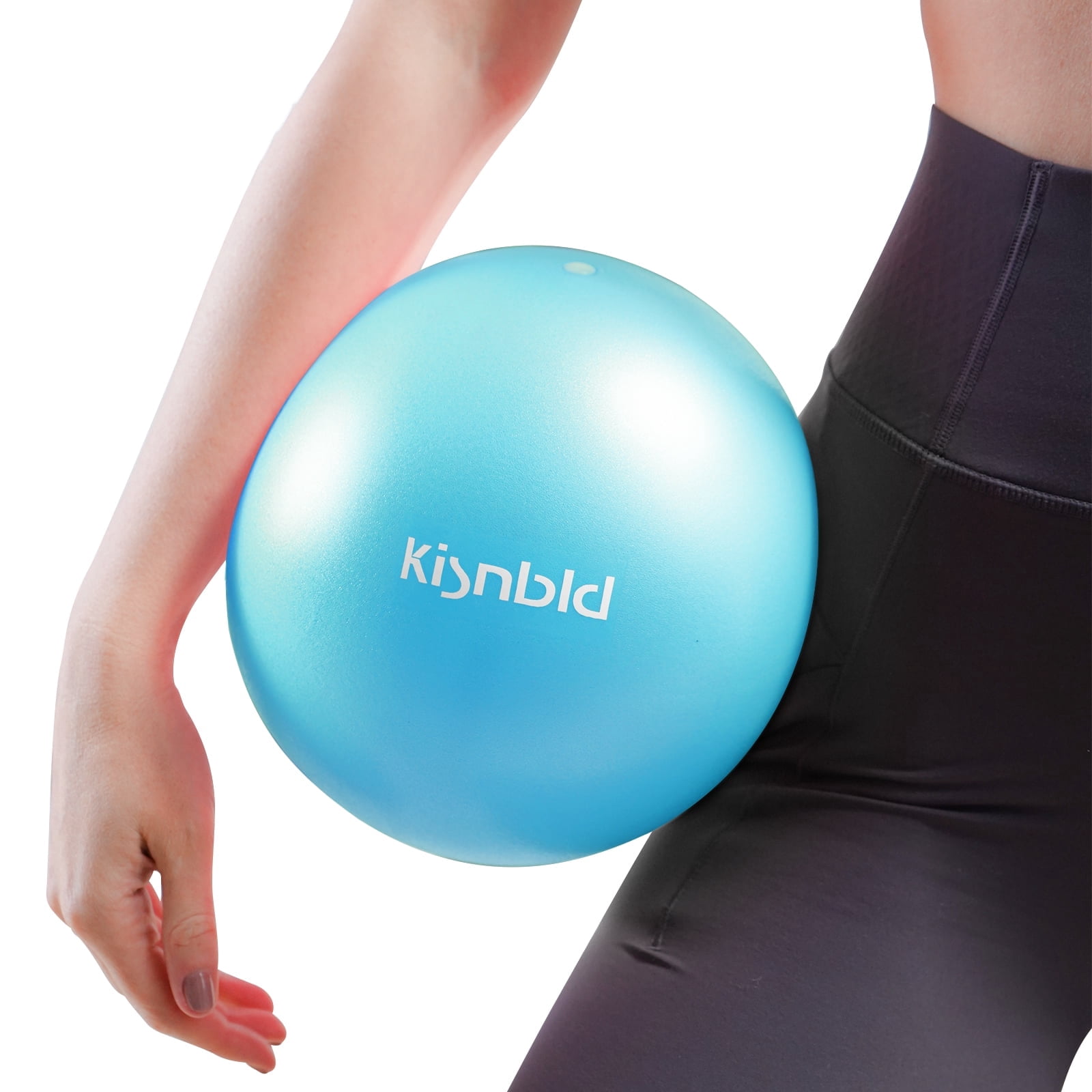 kisnbld Pilates Ball, 9-inch Anti-Burst Small Exercise Ball, Mini Yoga Ball for Physical Therapy, Stretching & Core Strength for Home Gym & Office