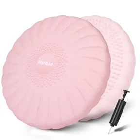 kisnbld Wobble Cushion, Extra Thick Wiggle Seat for Sensory Kids, Non-slip Balance Disc with Inflation Pump for Adults Core Strength, Posture Improvement & Physical Therapy (13.5in/34cm)