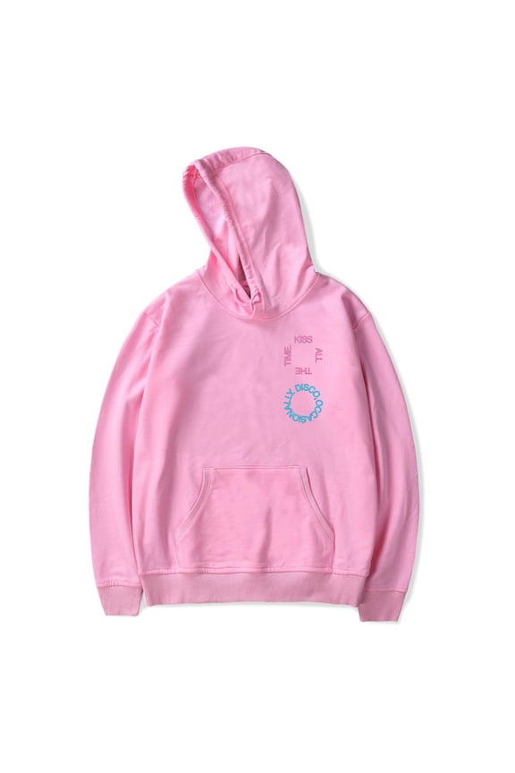 kiss all the time disco occasionally Merch Casual Hoodie Pockets Drawstring Unisex Hooded Sweatshirt Fashion Casual Clothing