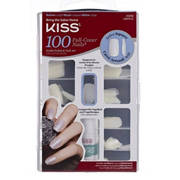 kiss nails 100 full cover nails - active square