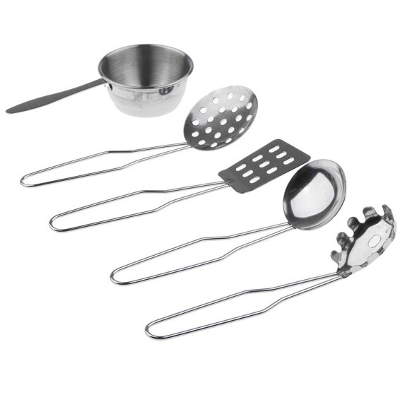 kitchen Metal Utensils Playset, All Purpose Kitchen Tool Set - E, 5pcs/Set