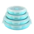 kitchen essentials 2024 Folding Silicone Lunch Box Microwave Baking And
