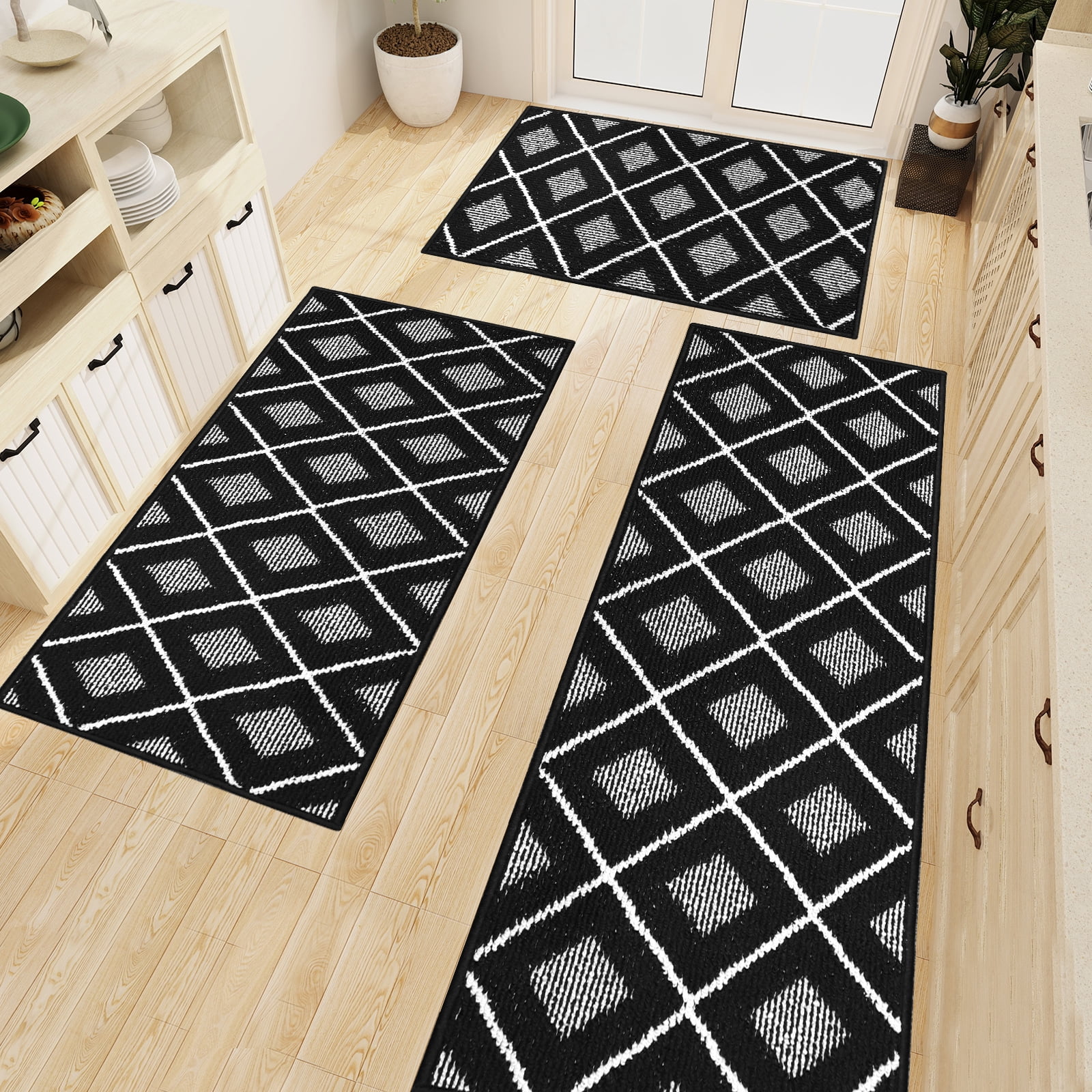 kitchen rugs sets of 3,kitchen rug sets 3 piece,kitchen runner rugs non ...