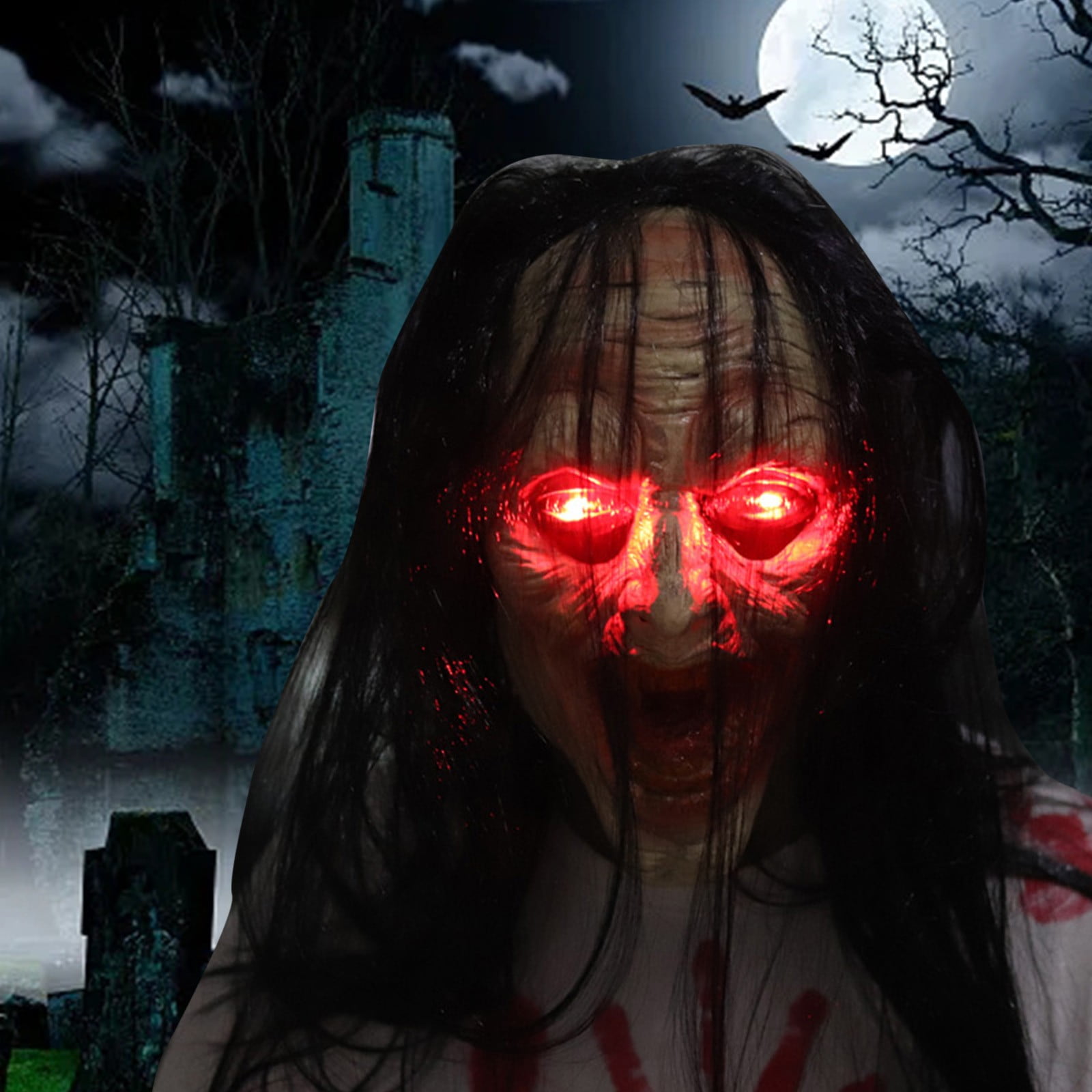 kitchen washcloths for Happiness for cosplay helmet Glowing Eyes Scary