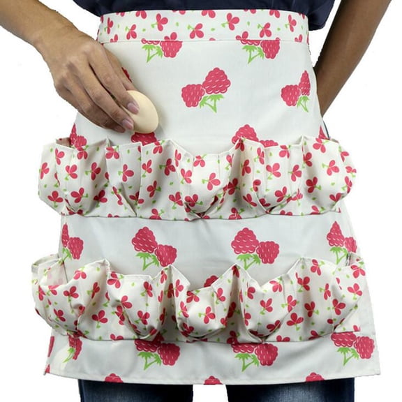 kiten apron,Fashion Collecting Apron Pockets Holds Chicken Farm Home Apron