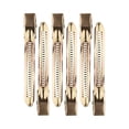 thumbnail image 1 of kitsch pro xl styling clip, 4.5 inches long anodized aluminum hair clips, 6 count (gold), 1 of 6