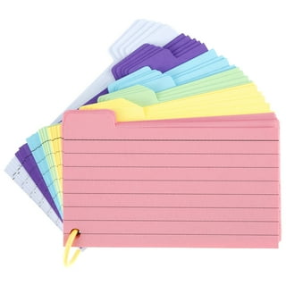 Index Card Binder, Flashcard Holder or Recipe Book, Laminated Note