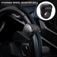 thumbnail image 1 of kitwin Steering Wheel Spinner Knob Universal Steering Wheel Booster Spinner Knob 360° Rotation Car Turning Steering Wheel Power Handle Ball Shaped for Cars Trucks SUVs Black, 1 of 8