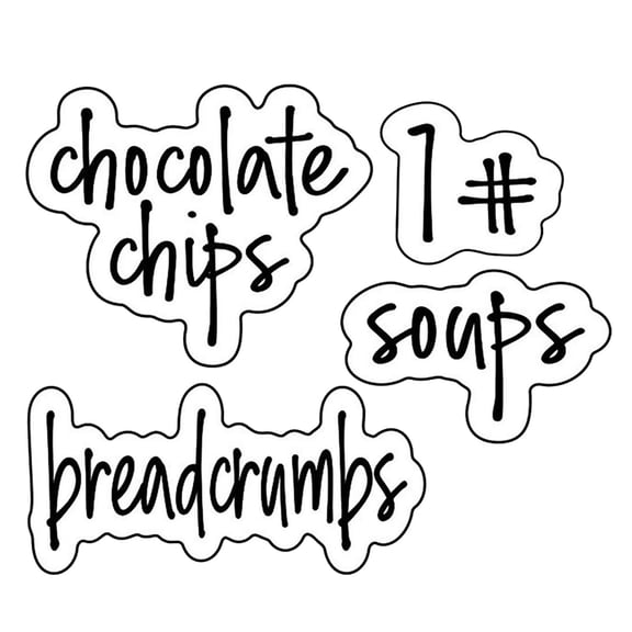 kjfeif 138 PCS Pantry Labels for Containers Preprinted Black Script Kitchen Label Stickers for Jar, Containers, Canisters, Water & OilResistant Household Label for Kitchen Organization and Storage