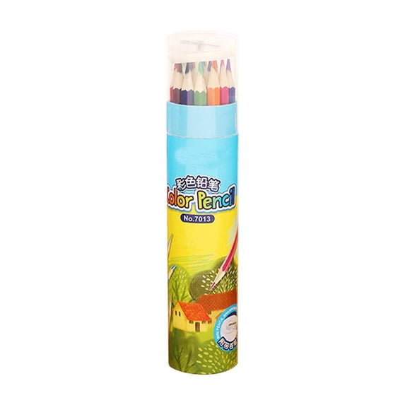kjfeif 18 Pack Colored Pencils with Built-in Sharpener in Tube Cap, Vibrant Color Presharpened Pencils for School Kids Teachers, Soft Core Art Drawing Pencils for Coloring, Sketching, and Painting