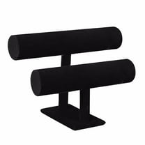 kjfeif 2-Tier Velvet Jewelry Bracelet Watch Rack, Jewelry Display Stand Watch Bangle Bar Necklace Storage Organizer for Bangles Watch Bracelets Organization Showcase