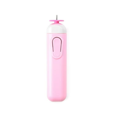 kjfeif 2 in 1 Quilling Slotted tool Paper Rolling Electric Pen for General Quilling Paper Strips and Wider Paper Strips (Pink,Blue )