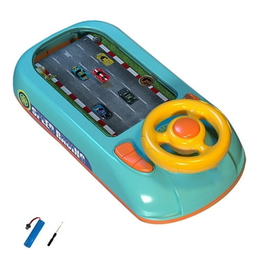 kjfeif 2025 New Musical Steering Wheel Toys for Boys Toddler, Driving Racing Car Game with Sound Age 3+ Year Old Interactive Educational Learning Race Car Toy for Boys and Girls