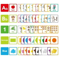 kjfeif 2025 Unique Design Alphabet Flash Cards Learn Letter Flash Cards , Flash Cards , 60 Double Flash Cards , Colors , Shapes and Numbers Educational Flashcards , Early Learning First Word Cards