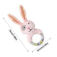 thumbnail image 1 of kjfeif 2026 New Plush Baby Soft Rattle Toys, Fabric Ring Rattles Shaker Handbells Early Development Hand Sensory Toys Stuffed Animal for 6 9 12 Months and Toddler Boy Girls, 1 of 8