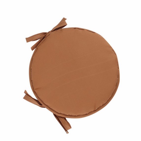 kjfeif 2pc Round Outdoor Bistro Chair Cushion Round Garden Chair Pads Seat Cushion with Ties Round Seat Cushion Dining Chair Bistro Cushion for Indoor/Outdoor Stool Patio Dining Room Home