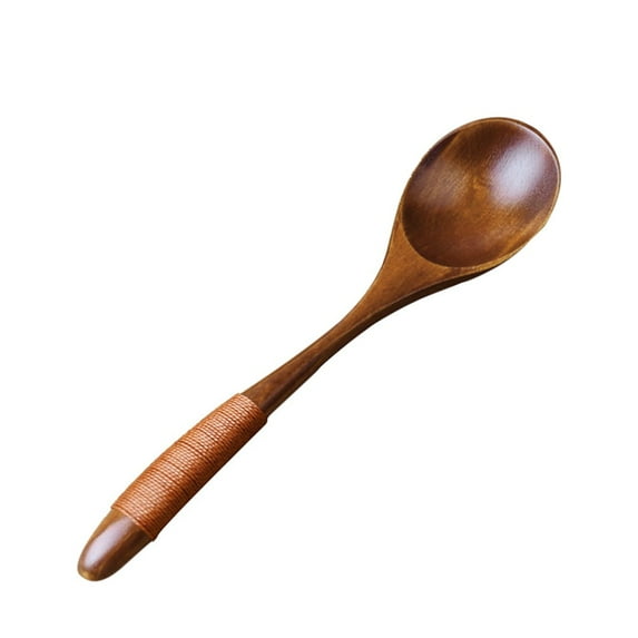 kjfeif 1PC Wooden Ladle Spoon Set, for Cooking Spoons Lot Wooden Spoon Bamboo Kitchen Cooking Utensil Tool Soup Teaspoon Catering for Cooking Stirring Serving