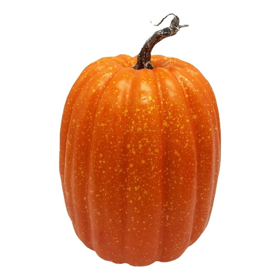 kjfeif 8.66 Inch Plastic Pumpkins For Decorating–Large Artificial Pumpkins For Fall Decor Halloween Thanksgiving Paintable For DIY Crafts & Centerpieces Decorations