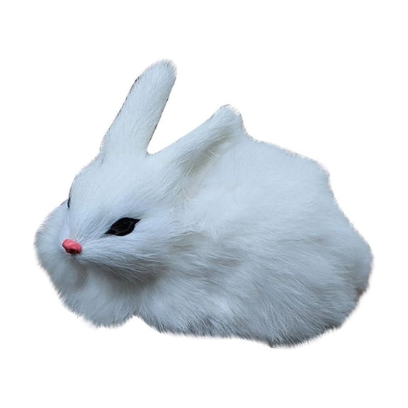 kjfeif Birthday Realistic Lifelike Animal Gift Cute 15cm Plush Rabbits Toy Plush Toy, Ideal for Boys & Girls 3-12 Years Old Birthday Christmas Halloween Gifts