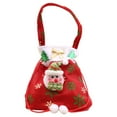 thumbnail image 1 of kjfeif Christmas Velvet Santa Bags with Drawstring and Handle,Large Santa Christmas Sack Gift Candy Bags Santa Gift Sack, 9.4 inches, 1 of 8