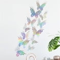 thumbnail image 1 of kjfeif 12PC 3D Hollow Butterfly Wall DÃ©cor, 3 Sizes Butterfly Decor Hollow Carving Butterfly Exquisite Design, Party Cake Decorations, Crafts, Bouquet, Flower Arrangements, Room DÃ©cor, 1 of 5