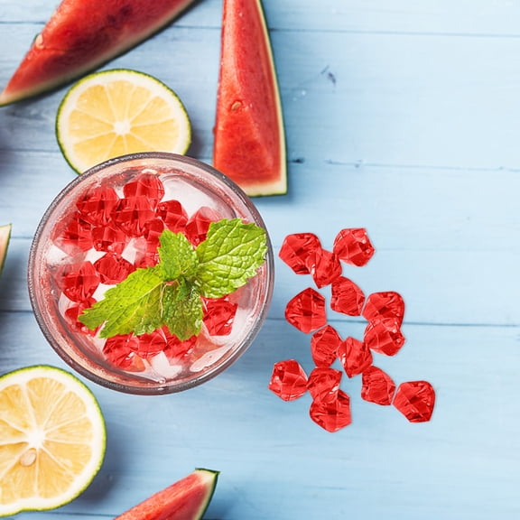 kjfeif 2025 New 50PCS Acrylic Gems Clear Ice Rocks Plastic Diamonds Vase Rocks Centerpiece for Vase Fillers Party Table Scatter Wedding Display, Christmas Stocking Stuffers Gifts for Kids