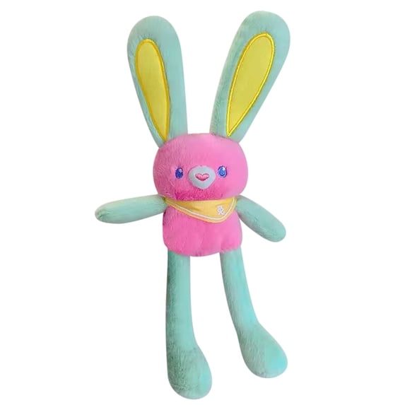 kjfeif 30cm Keychain Cute Stretchable Long Ears Bunny Doll Plushies Bag Pendant Soft Plush Toy Key Ring Pendant Accessories New Year for Women Teens Girls Kids Backpack Purse
