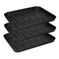 thumbnail image 1 of kjfeif 3PCS Heavy-Duty Boot Tray & Pet Bowl Mat - Non-Slip Floor Protection for Indoor Garage, Outdoor Mudroom, Dog Food & Paint Spill Containment 13.78" x 10.63" x 1.1", 1 of 4