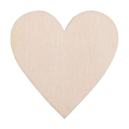 kjfeif 50 Pcs Wood Hearts for Crafts Unfinished Cutout Shape Wooden Crafts Wooden Heart Ornaments for Diy Valentine's Day Wedding Party Decor