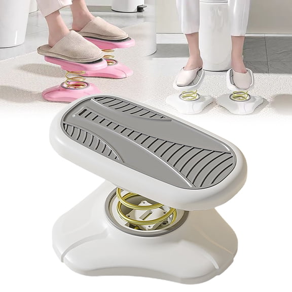 kjfeif Underdesk Desk Footstool Stable Footstool | Comfortable Pedal Exerciser Spring Adjustable Footstool Stable Non Slip Footstool Desk Table Use , Ergonomic Footrest
