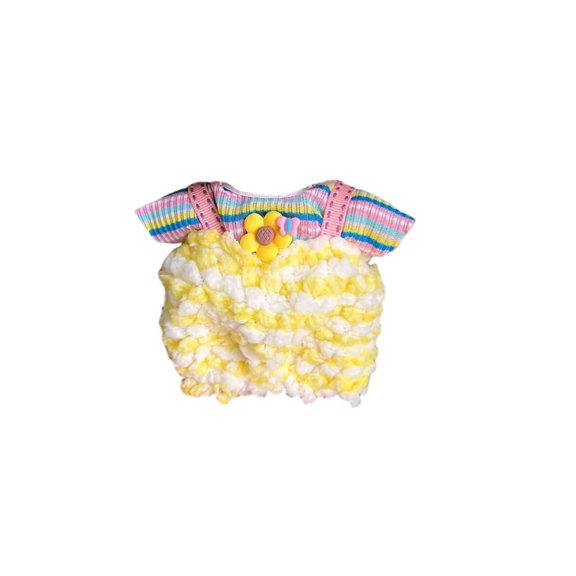 kjfeif Clothing Set Yellow Hat Plush Does Not Include Doll for Doll Collection,Stylish Adorable Dolls Clothes Accessories (not Plush)