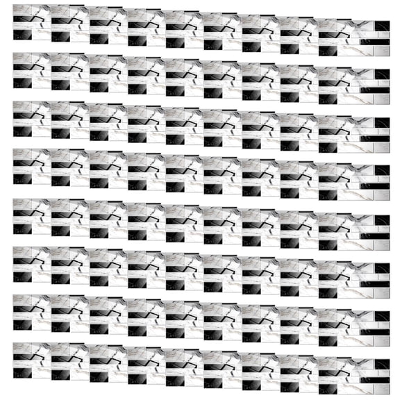 kjfeif Decoration Adhesive Wall Tile Stickers 72Pcs Kitchen Sticker 2D Bathroom Self Sticker Wall Tile ArtsCrafts & Sewing for Home Bathroom, Kitchen, Living Room Decor