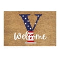 thumbnail image 1 of kjfeif Door Mat Patriotic Doormat Independence Day Doormat Entryway Rug Welcome Mat,A-Z Letter Non-Slip Patriotic Entrance Door Rugs for Indoor Outdoor Decor 23.62*15.75in, 1 of 6