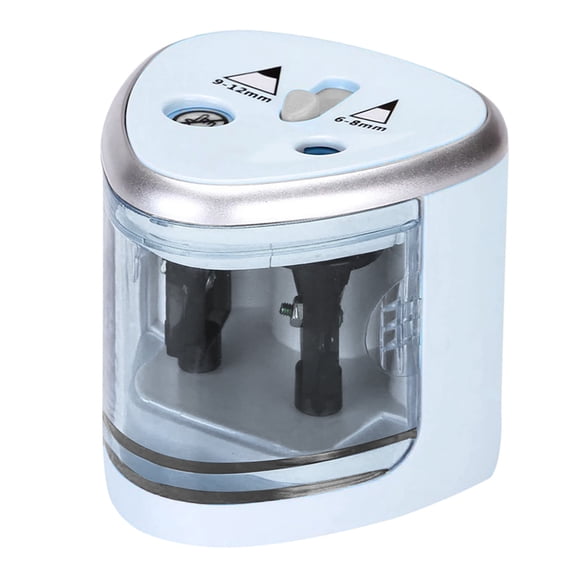 kjfeif Electric Pencil Sharpener Double Hole Portable Pencil Sharpener Battery Operated,Student Supplies Pencil Sharpener(/2.76×2.95×2.76inch)