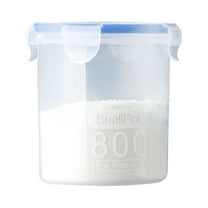 kjfeif Food Storage Containers with Lids, 600/800/1000/1500ml Kitchen Storage Box Sealing Food Preservation Plastic Fresh Pot Container for Kitchen